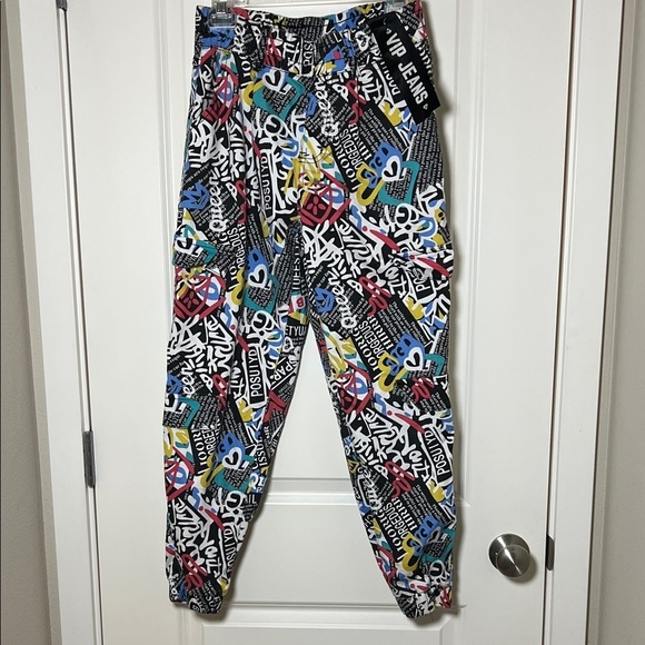VIP Pants - Wild Grafitti V.I.P. Jeans 90s Jogger Pants Size 9/29